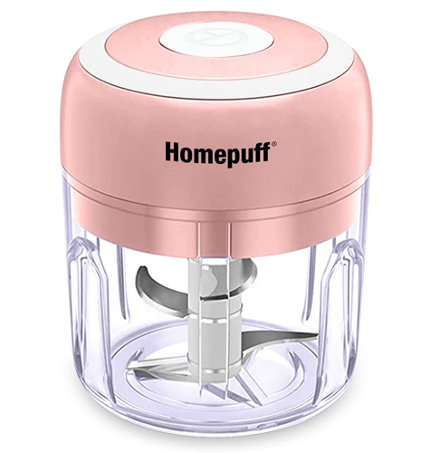 Home Puff Japanese Technology Electric Chopper, Wireless Kitchen Vegetable Chopper, One Touch Operation